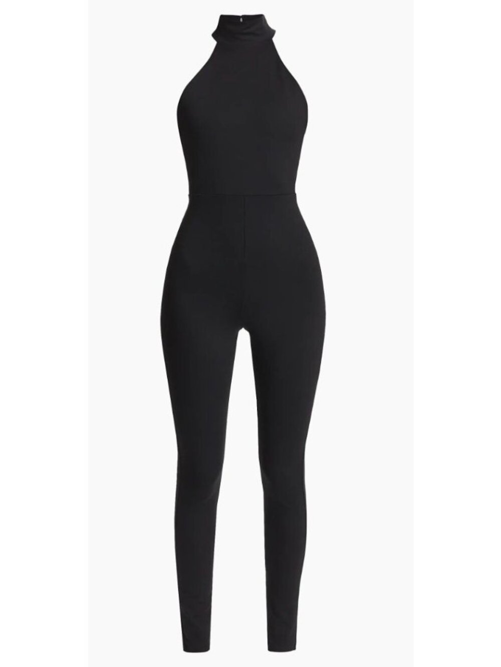 NWT Susana Monaco Mock Neck Sleeveless Leggings Jumpsuit Black Size S $218 [jb] - Picture 4 of 10